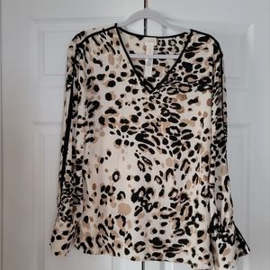 Chicos leopard cheetah print blouse